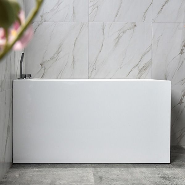 Modern Rectangular Acrylic Bathtub Freestanding Soaking White Bath Clearhalo 'Bathroom Remodel & Bathroom Fixtures' 'Bathtubs' 'Home Improvement' 'home_improvement' 'home_improvement_bathtubs' 'Showers & Bathtubs' 1200x1200_6ce0e957-a50e-4075-989a-cad3ffe08f07