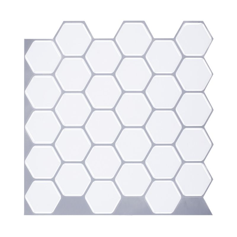 Hexagon Wall Tile Grease Proofing Steel and Pick Kitchen Wallpaper Clearhalo 'Flooring 'Home Improvement' 'home_improvement' 'home_improvement_peel_stick_blacksplash' 'Peel & Stick Backsplash Tile' 'peel_stick_blacksplash' 'Walls & Ceilings' Walls and Ceiling' 1200x1200_6ce17c2b-fb2e-42ca-acd8-b8c3bb4dfd96