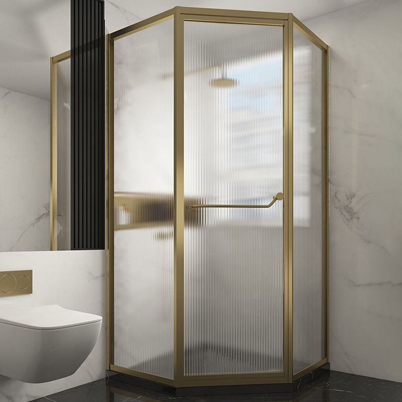 Clear Tempered Glass Shower Enclosure Framed Neo-Angle Shower Enclosure Clearhalo 'Bathroom Remodel & Bathroom Fixtures' 'Home Improvement' 'home_improvement' 'home_improvement_shower_stalls_enclosures' 'Shower Stalls & Enclosures' 'shower_stalls_enclosures' 'Showers & Bathtubs' 1200x1200_6cf2ad81-9e4b-4866-9e85-aa8a708a2671