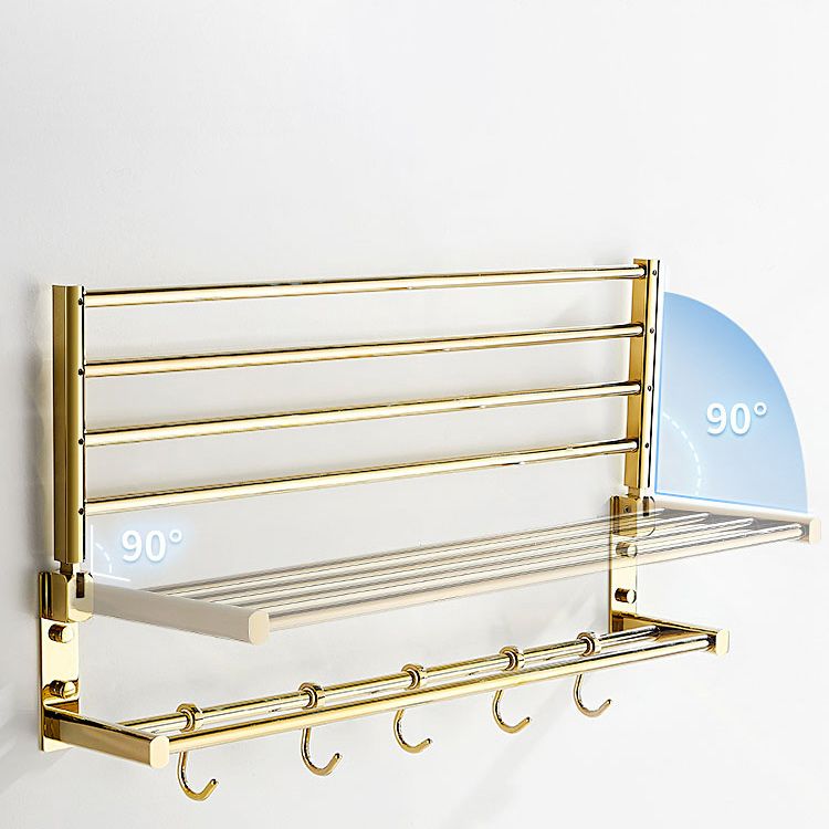 Traditional Brass Bathroom Accessory Set Polished Metal Bathroom Hardware Clearhalo 'Bathroom Hardware Sets' 'Bathroom Hardware' 'Bathroom Remodel & Bathroom Fixtures' 'bathroom_hardware_sets' 'Home Improvement' 'home_improvement' 'home_improvement_bathroom_hardware_sets' 1200x1200_6cf31377-51e6-41da-abac-ad629764d892