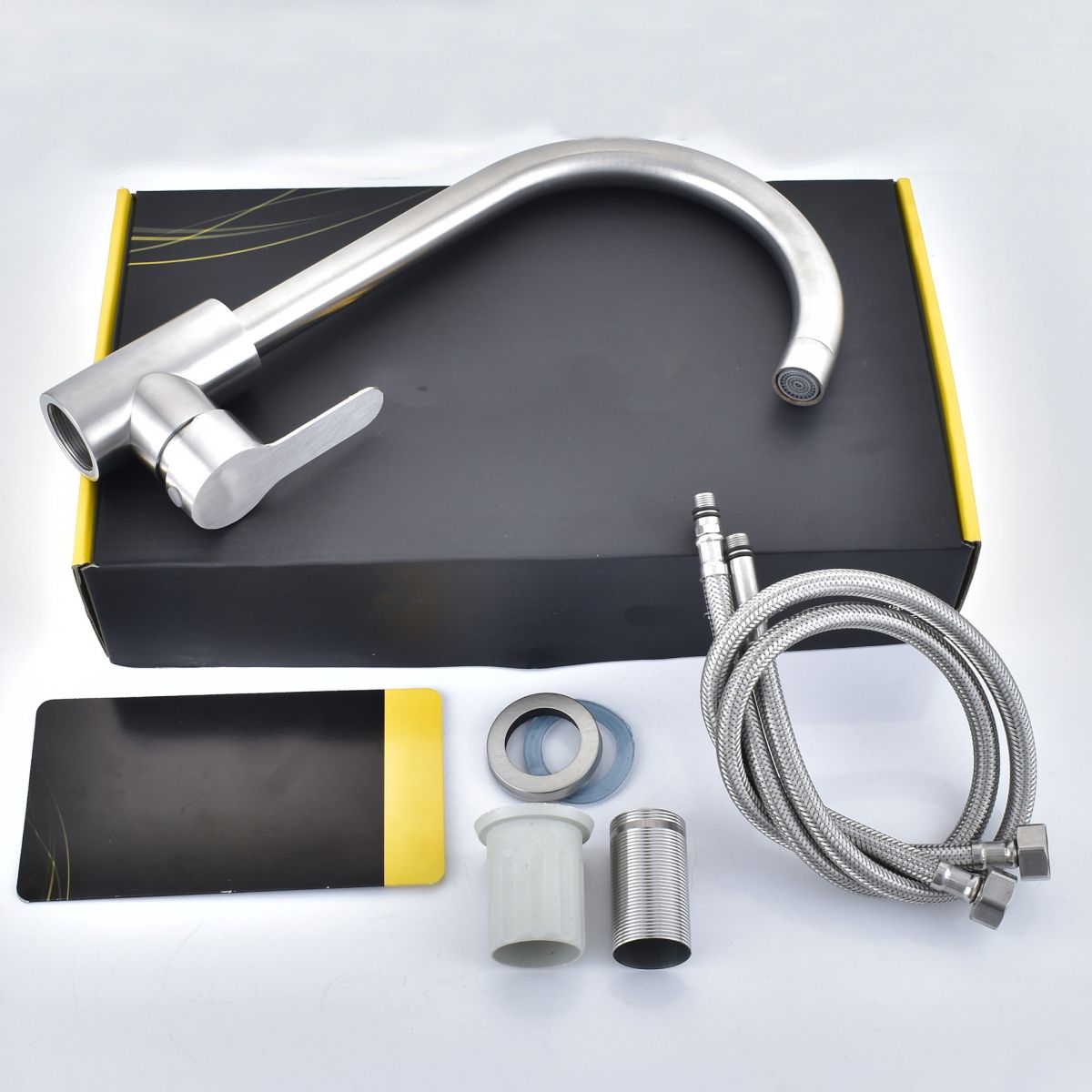 Modern Bar Faucet Stainless Steel Lever Handles with Accessories Bridge Kitchen Faucet Clearhalo 'Home Improvement' 'home_improvement' 'home_improvement_kitchen_faucets' 'Kitchen Faucets' 'Kitchen Remodel & Kitchen Fixtures' 'Kitchen Sinks & Faucet Components' 'kitchen_faucets' 1200x1200_6cfd9449-3d3f-4af8-9771-b3d134c442f4