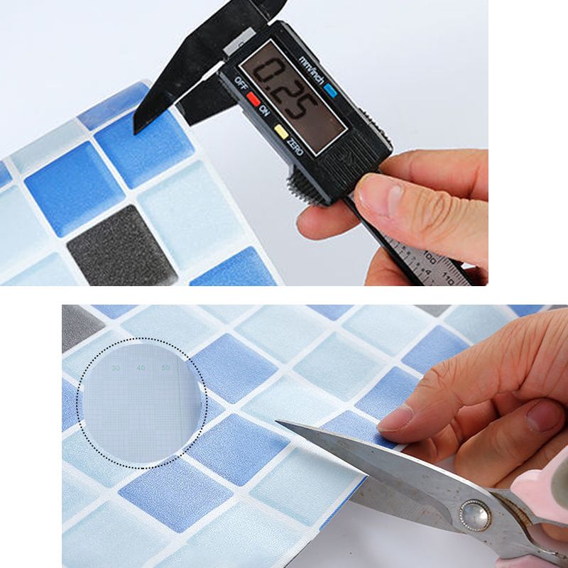 Square Grid Peel and Stick Tile PVC Mosaic Tile for Kitchen Backsplash Clearhalo 'Flooring 'Home Improvement' 'home_improvement' 'home_improvement_peel_stick_blacksplash' 'Peel & Stick Backsplash Tile' 'peel_stick_blacksplash' 'Walls & Ceilings' Walls and Ceiling' 1200x1200_6d244f41-061d-4c2a-a5f6-44b2c5af956b