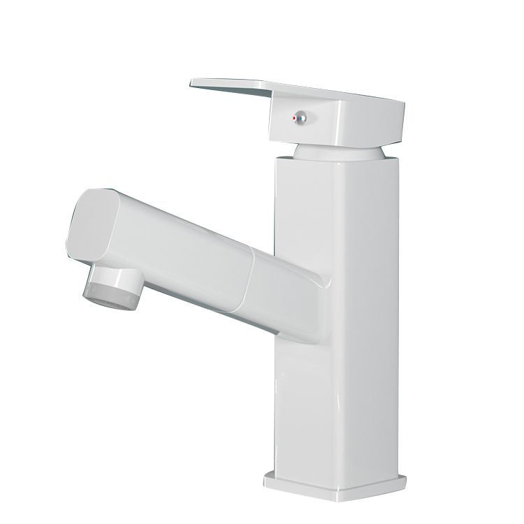 Square Brass Bathroom Sink Faucet with 1-Handle Swivel Spout Sink Faucet Clearhalo 'Bathroom Remodel & Bathroom Fixtures' 'Bathroom Sink Faucets' 'Bathroom Sinks & Faucet Components' 'bathroom_sink_faucets' 'Home Improvement' 'home_improvement' 'home_improvement_bathroom_sink_faucets' 1200x1200_6d2a237a-5148-4ac7-b324-6a5651c4320f