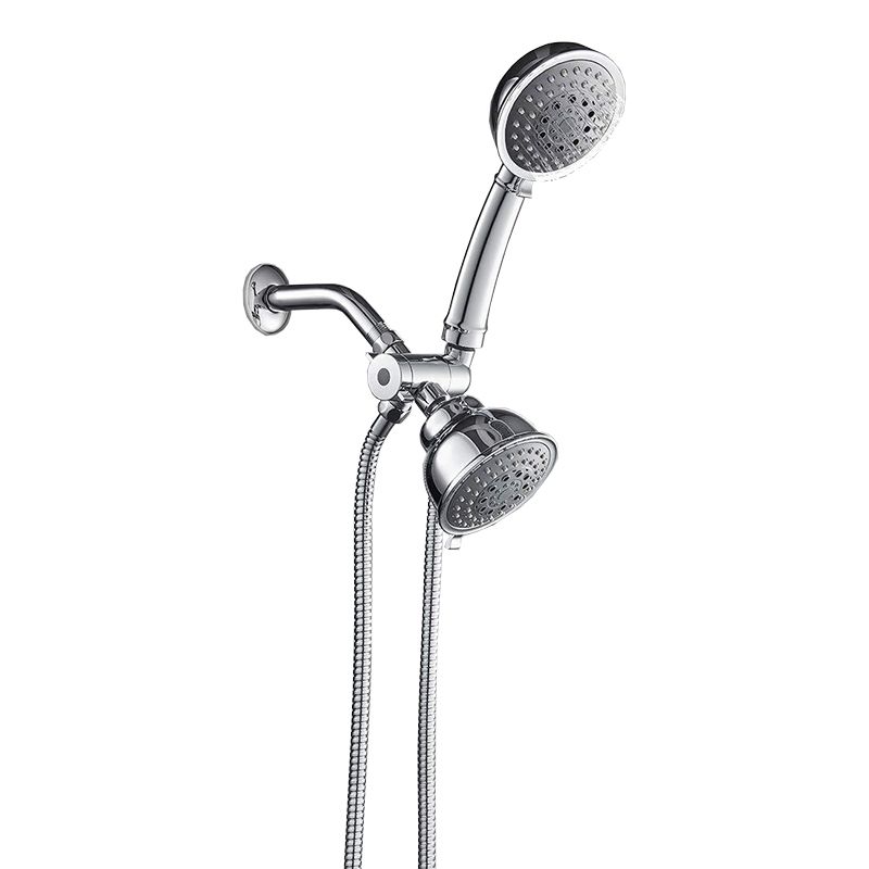 Traditional Dual Shower Heads Home Metal Round Shape Dual Shower Clearhalo 'Bathroom Remodel & Bathroom Fixtures' 'Home Improvement' 'home_improvement' 'home_improvement_shower_heads' 'Shower Heads' 'shower_heads' 'Showers & Bathtubs Plumbing' 'Showers & Bathtubs' 1200x1200_6d49ec75-ca4b-4e1f-b482-3fa7c0c7e92a
