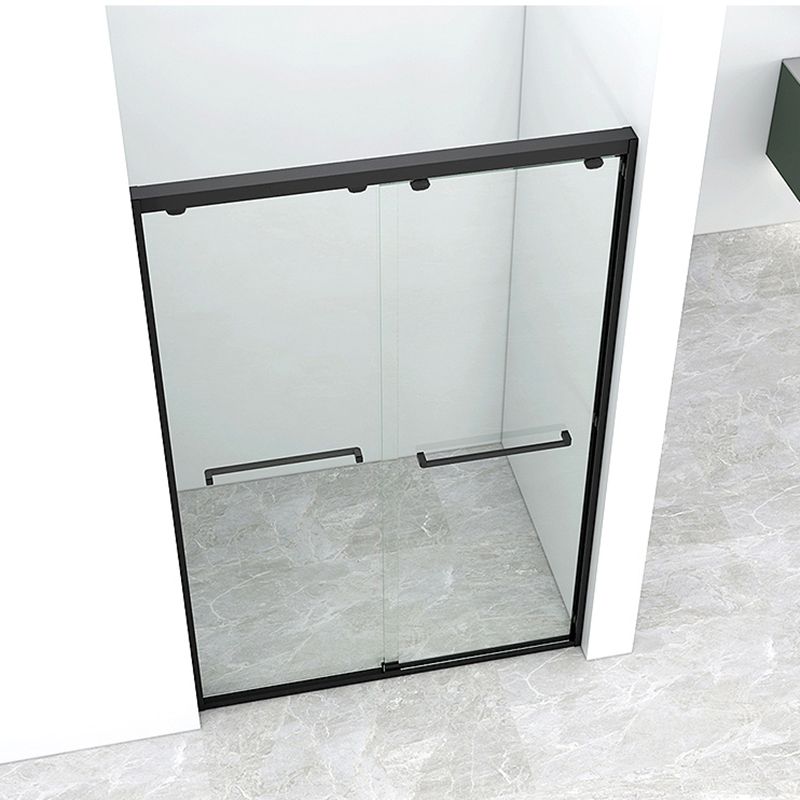 Semi Frameless Transparent Shower Bath Door Double Sliding Shower Bath Door Clearhalo 'Bathroom Remodel & Bathroom Fixtures' 'Home Improvement' 'home_improvement' 'home_improvement_shower_tub_doors' 'Shower and Tub Doors' 'shower_tub_doors' 'Showers & Bathtubs' 1200x1200_6d640fc8-f39a-45f1-9828-983e96b13162