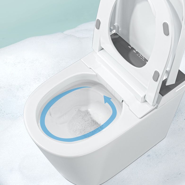 Contemporary Foot Sensor Elongated White Ceramic Smart Toilet Clearhalo 'Bathroom Remodel & Bathroom Fixtures' 'Bidets' 'Home Improvement' 'home_improvement' 'home_improvement_bidets' 'Toilets & Bidets' 1200x1200_6d659528-4726-4186-9e95-ce397fc7ac3e