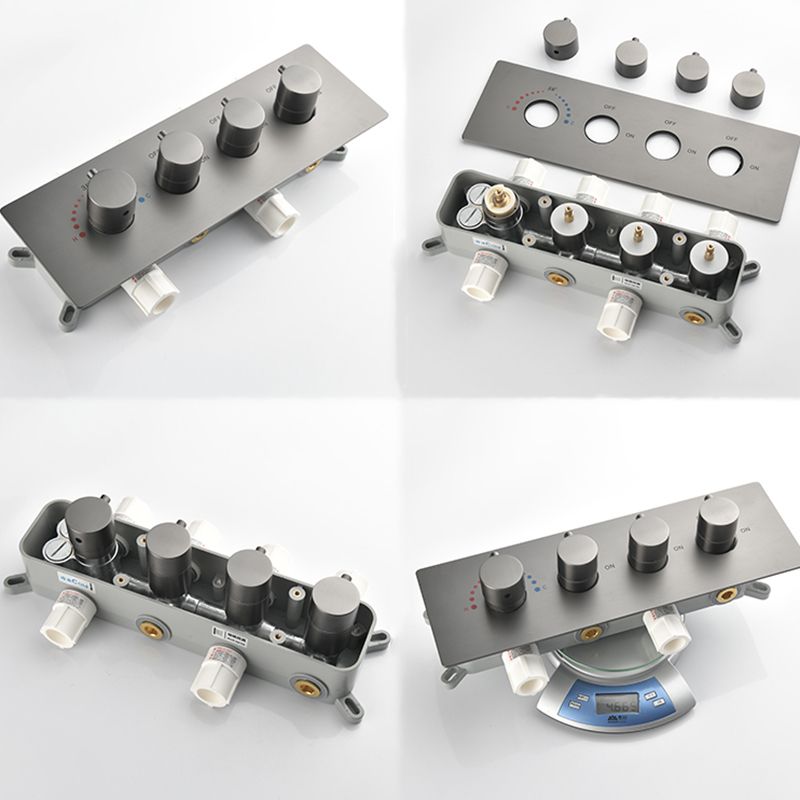 Ceiling Mounted Square Metal Shower Faucet Massage Shower System Clearhalo 'Bathroom Remodel & Bathroom Fixtures' 'Home Improvement' 'home_improvement' 'home_improvement_shower_faucets' 'Shower Faucets & Systems' 'shower_faucets' 'Showers & Bathtubs Plumbing' 'Showers & Bathtubs' 1200x1200_6d77594d-510b-4537-b32e-795e55cc7287