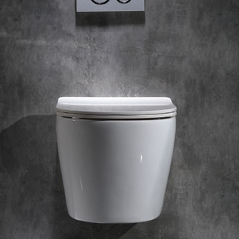 Modern Ceramic Flush Toilet Wall Hung White Toilet Bowl for Washroom Clearhalo 'Bathroom Remodel & Bathroom Fixtures' 'Home Improvement' 'home_improvement' 'home_improvement_toilets' 'Toilets & Bidets' 'Toilets' 1200x1200_6d939ac5-0ff4-49bc-b95e-abdc32f6c45b