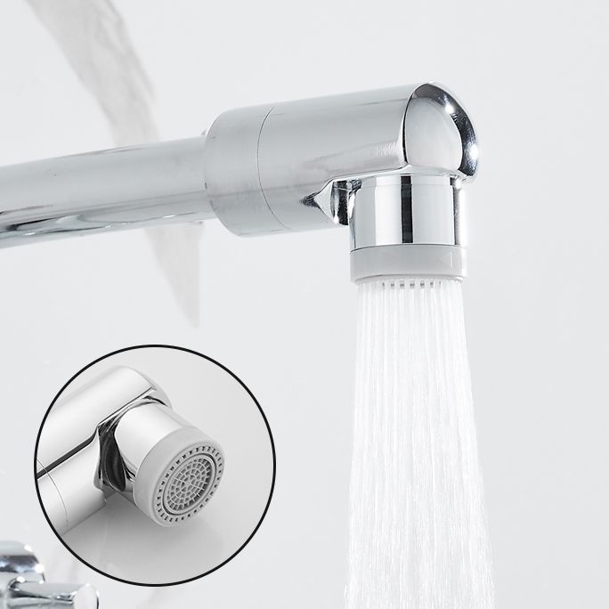 Wall Mounted Metal Tub Filler Low Arc Waterfall Bathtub Faucet Clearhalo 'Bathroom Remodel & Bathroom Fixtures' 'Bathtub Faucets' 'bathtub_faucets' 'Home Improvement' 'home_improvement' 'home_improvement_bathtub_faucets' 1200x1200_6d9cac56-908e-4caa-947b-f69f16ec78b2