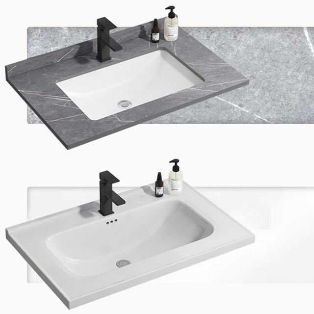 Modern Bath Vanity Gray Single Rectangular Wall Mount Sink Vanity Clearhalo 'Bathroom Remodel & Bathroom Fixtures' 'Bathroom Vanities' 'bathroom_vanities' 'Home Improvement' 'home_improvement' 'home_improvement_bathroom_vanities' 1200x1200_6da1022c-bb62-42f9-a3cf-d03e4ca979cd