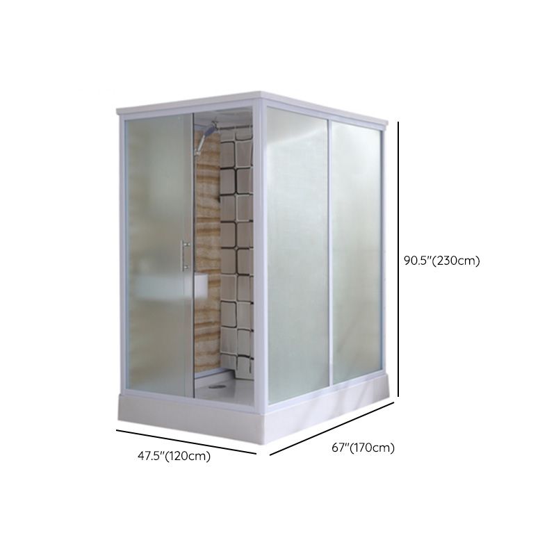 Sliding Rectangular Shower Enclosure Framed Shower Enclosure with Tempered Glass Clearhalo 'Bathroom Remodel & Bathroom Fixtures' 'Home Improvement' 'home_improvement' 'home_improvement_shower_stalls_enclosures' 'Shower Stalls & Enclosures' 'shower_stalls_enclosures' 'Showers & Bathtubs' 1200x1200_6db0d816-2143-4dfd-aa88-e98fea3a1adb