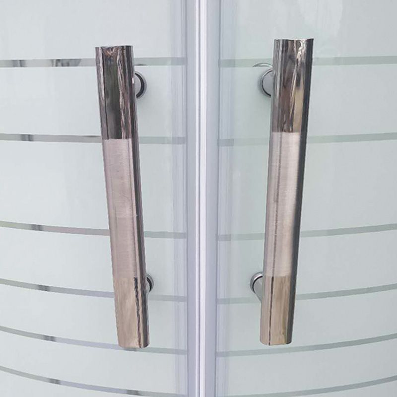 Linear Sliding Striped Shower Enclosure Metal Framed Shower Enclosure Clearhalo 'Bathroom Remodel & Bathroom Fixtures' 'Home Improvement' 'home_improvement' 'home_improvement_shower_stalls_enclosures' 'Shower Stalls & Enclosures' 'shower_stalls_enclosures' 'Showers & Bathtubs' 1200x1200_6dbbf20c-ef90-46ba-8793-ede0e8160252