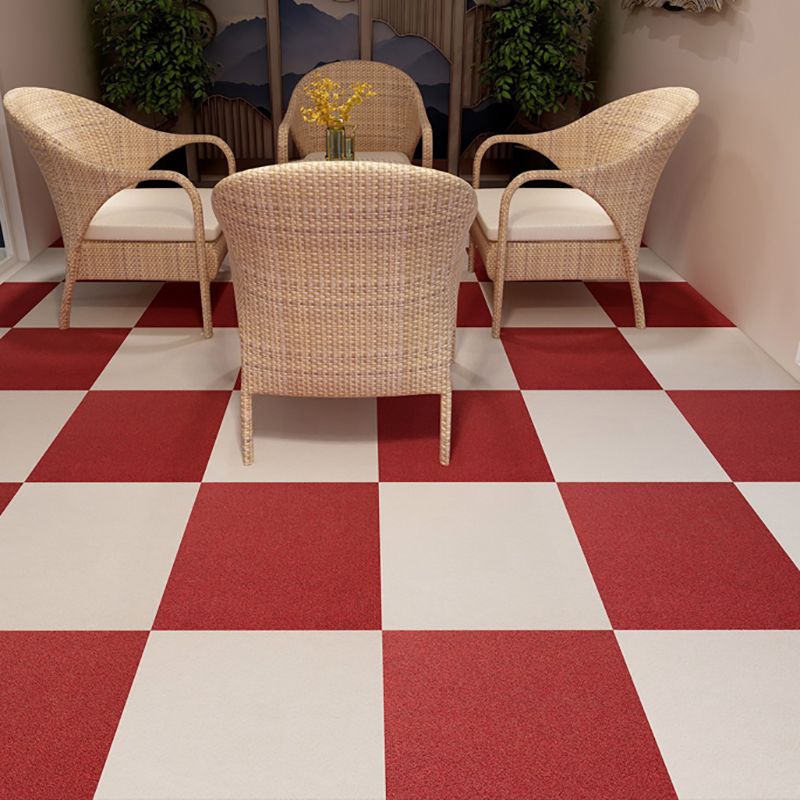 Indoor Carpet Tiles Solid Color Level Loop Stain Resistant Carpet Tiles Clearhalo 'Carpet Tiles & Carpet Squares' 'carpet_tiles_carpet_squares' 'Flooring 'Home Improvement' 'home_improvement' 'home_improvement_carpet_tiles_carpet_squares' Walls and Ceiling' 1200x1200_6dbcee81-a963-4c78-9f09-7051d84c1c67