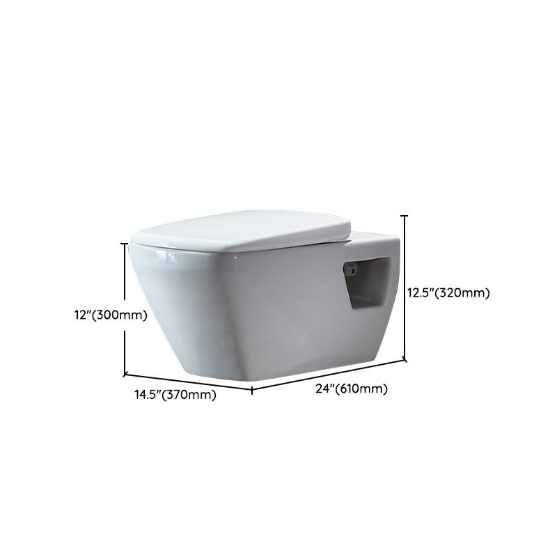 Modern Wall Mount Toilet All-In-One Porcelain Single Flush Toilet Bowl Clearhalo 'Bathroom Remodel & Bathroom Fixtures' 'Home Improvement' 'home_improvement' 'home_improvement_toilets' 'Toilets & Bidets' 'Toilets' 1200x1200_6dbdd7d2-6082-4d24-867f-6e74ef6fb224