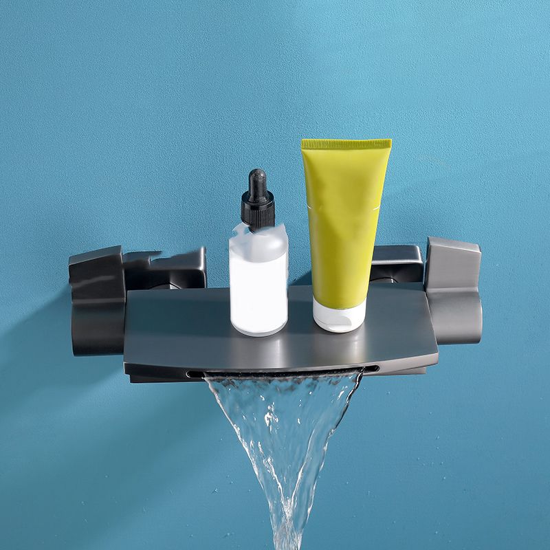 Modern Tub Faucet Trim Copper with Handheld Shower Wall Mount Bath Filler Clearhalo 'Bathroom Remodel & Bathroom Fixtures' 'Bathtub Faucets' 'bathtub_faucets' 'Home Improvement' 'home_improvement' 'home_improvement_bathtub_faucets' 1200x1200_6dc22ea6-0928-402d-8268-0284b9d65da7