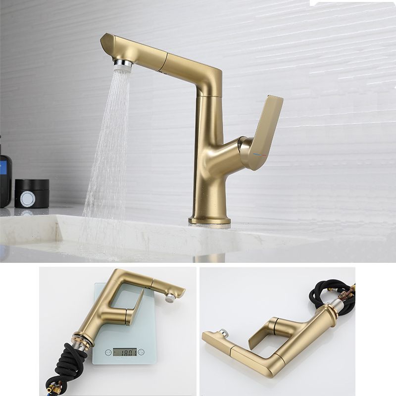 Centerset Lavatory Faucet Glam Style Faucet with Single Lever Handle Clearhalo 'Bathroom Remodel & Bathroom Fixtures' 'Bathroom Sink Faucets' 'Bathroom Sinks & Faucet Components' 'bathroom_sink_faucets' 'Home Improvement' 'home_improvement' 'home_improvement_bathroom_sink_faucets' 1200x1200_6e04c470-b872-4bd7-882a-503c1898f8fb