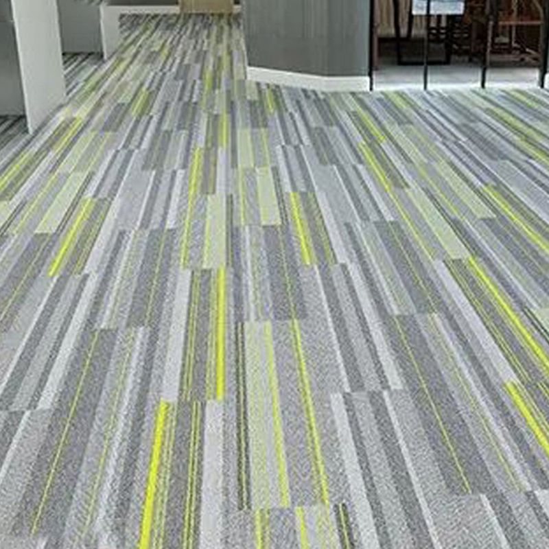 Modern Level Loop Carpet Tiles Stripe Print Interlocking Carpet Floor Tile Clearhalo 'Carpet Tiles & Carpet Squares' 'carpet_tiles_carpet_squares' 'Flooring 'Home Improvement' 'home_improvement' 'home_improvement_carpet_tiles_carpet_squares' Walls and Ceiling' 1200x1200_6e113b7e-9fdc-4cc2-b396-134c566cc35d