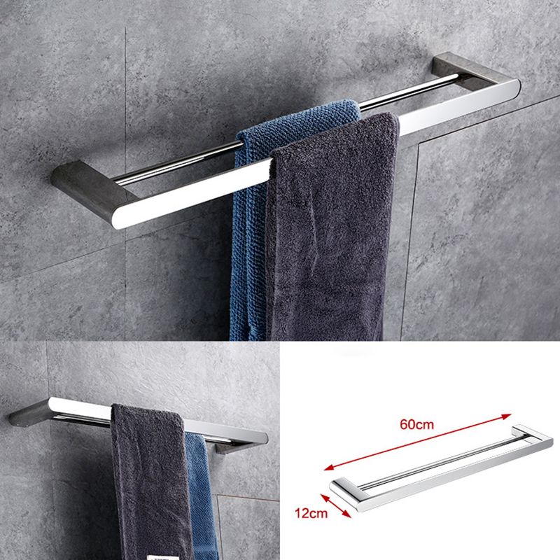 Contemporary Bathroom Accessories Hardware Set in Silver with Soap Dish Clearhalo 'Bathroom Hardware Sets' 'Bathroom Hardware' 'Bathroom Remodel & Bathroom Fixtures' 'bathroom_hardware_sets' 'Home Improvement' 'home_improvement' 'home_improvement_bathroom_hardware_sets' 1200x1200_6e1b0b41-0647-4eb6-ade6-9717a776541b