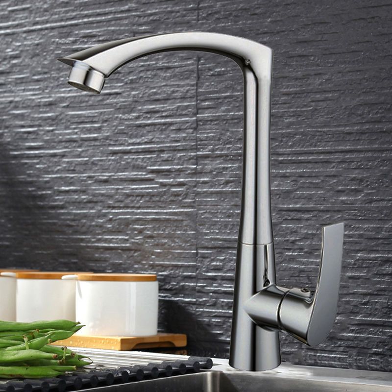 Modern Faucets 1-Handle with Water Dispenser Standard Kitchen Faucets Clearhalo 'Home Improvement' 'home_improvement' 'home_improvement_kitchen_faucets' 'Kitchen Faucets' 'Kitchen Remodel & Kitchen Fixtures' 'Kitchen Sinks & Faucet Components' 'kitchen_faucets' 1200x1200_6e1baa53-b8aa-4704-a24a-ac02af447a0b