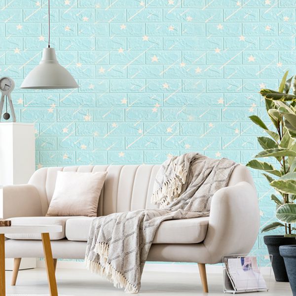 Modern Wall Panel Peel and Stick Cartoon Print Waterproof Wall Paneling Clearhalo 'Flooring 'Home Improvement' 'home_improvement' 'home_improvement_wall_paneling' 'Wall Paneling' 'wall_paneling' 'Walls & Ceilings' Walls and Ceiling' 1200x1200_6e1d2080-00c9-4ef4-aac0-afd990b496b4