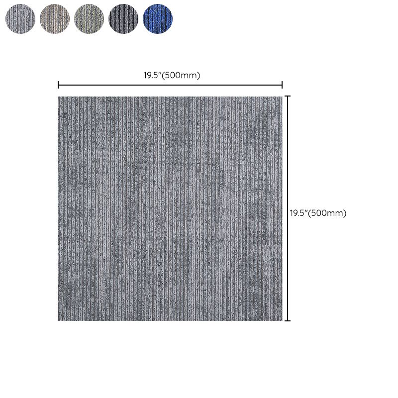 Carpet Tile Non-Skid Fade Resistant Solid Color Loose Lay Carpet Tiles Living Room Clearhalo 'Carpet Tiles & Carpet Squares' 'carpet_tiles_carpet_squares' 'Flooring 'Home Improvement' 'home_improvement' 'home_improvement_carpet_tiles_carpet_squares' Walls and Ceiling' 1200x1200_6e1f2638-e2a9-4d10-b6b3-33c020632a7d