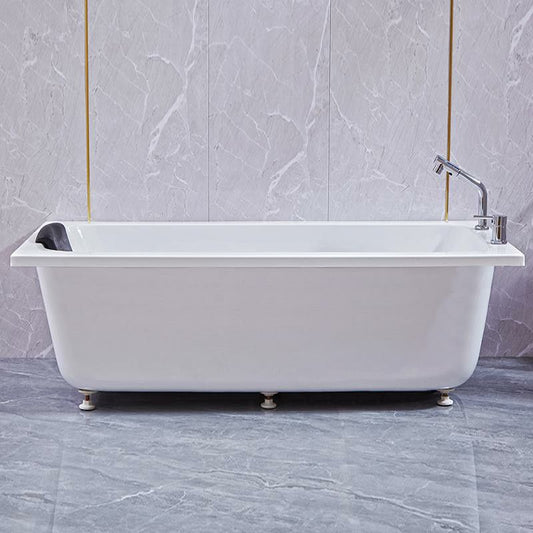Matte Finish Acrylic Rectangular Bathtub Modern Soaking Freestanding Tub Clearhalo 'Bathroom Remodel & Bathroom Fixtures' 'Bathtubs' 'Home Improvement' 'home_improvement' 'home_improvement_bathtubs' 'Showers & Bathtubs' 1200x1200_6e5f508a-ffd0-4e3b-94b2-3c2af4fa33b8