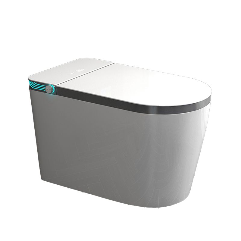 White Finish Elongated Floor Mount Bidet with Foot Sensor and Heated Seat Clearhalo 'Bathroom Remodel & Bathroom Fixtures' 'Bidets' 'Home Improvement' 'home_improvement' 'home_improvement_bidets' 'Toilets & Bidets' 1200x1200_6e6db5bd-0265-47d5-8f81-dd7ce0cb57c8