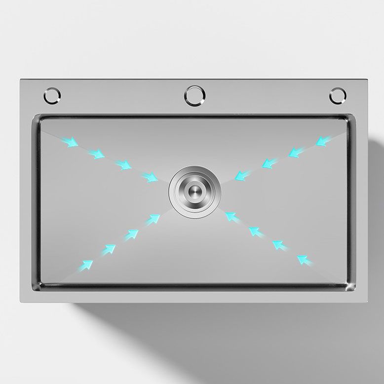 Modern Kitchen Sink Stainless Steel Strainer Kitchen Sink with Faucet in Silver Clearhalo 'Home Improvement' 'home_improvement' 'home_improvement_kitchen_sinks' 'Kitchen Remodel & Kitchen Fixtures' 'Kitchen Sinks & Faucet Components' 'Kitchen Sinks' 'kitchen_sinks' 1200x1200_6e7546f0-2467-4894-a9e5-b8646892f477