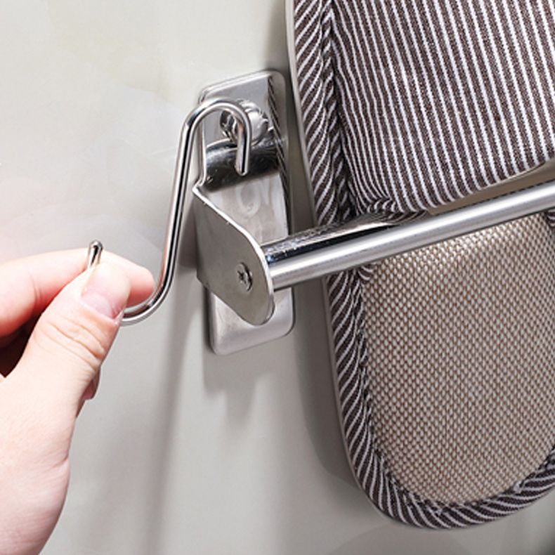 3-Piece Stainless Steel Bathroom Accessory Set Modern Chrome Slipper Stand Clearhalo 'Bathroom Hardware Sets' 'Bathroom Hardware' 'Bathroom Remodel & Bathroom Fixtures' 'bathroom_hardware_sets' 'Home Improvement' 'home_improvement' 'home_improvement_bathroom_hardware_sets' 1200x1200_6e8e5eb3-1756-4299-9825-761a7bdb5bdb