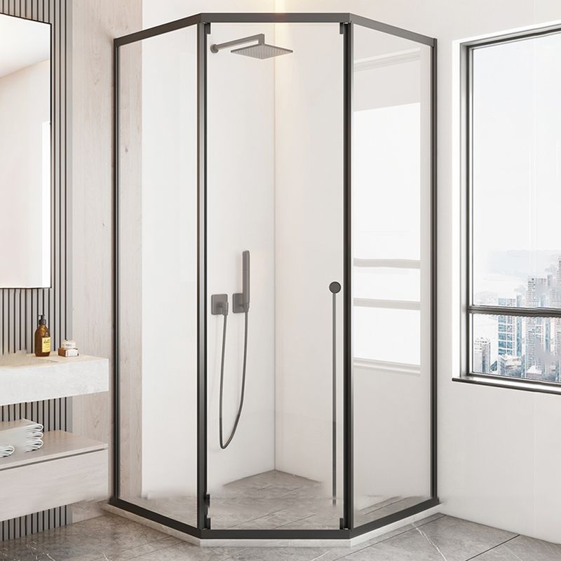 Framed Single Sliding Shower Doors Transparent Shower Bath Door Clearhalo 'Bathroom Remodel & Bathroom Fixtures' 'Home Improvement' 'home_improvement' 'home_improvement_shower_tub_doors' 'Shower and Tub Doors' 'shower_tub_doors' 'Showers & Bathtubs' 1200x1200_6e988b80-67c2-492b-9bff-81b01b16704e