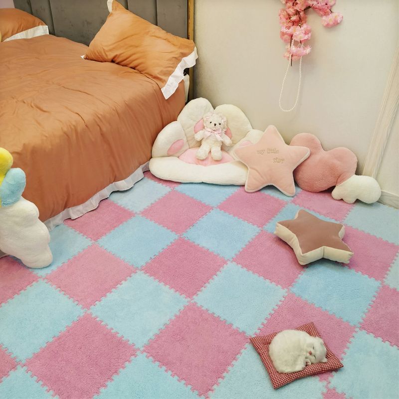 Modern Carpet Floor Tile Interlocking Plush Cut Non-Skid Tiles and Carpet Clearhalo 'Carpet Tiles & Carpet Squares' 'carpet_tiles_carpet_squares' 'Flooring 'Home Improvement' 'home_improvement' 'home_improvement_carpet_tiles_carpet_squares' Walls and Ceiling' 1200x1200_6ea2e6db-40ed-4347-9045-838264d55f71