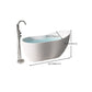 Modern Acrylic White Bathtub Freestanding Soaking Bathtub with Drain Clearhalo 'Bathroom Remodel & Bathroom Fixtures' 'Bathtubs' 'Home Improvement' 'home_improvement' 'home_improvement_bathtubs' 'Showers & Bathtubs' 1200x1200_6ec04d3a-af9f-4aa7-8450-3a05a7e96102