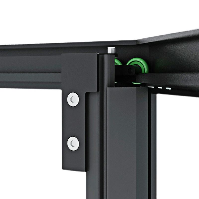 Black Framed Shower Enclosure Corner Single Sliding Shower Stall With Door Handles Clearhalo 'Bathroom Remodel & Bathroom Fixtures' 'Home Improvement' 'home_improvement' 'home_improvement_shower_stalls_enclosures' 'Shower Stalls & Enclosures' 'shower_stalls_enclosures' 'Showers & Bathtubs' 1200x1200_6ec09533-46f1-442f-9482-dd88092c66b7