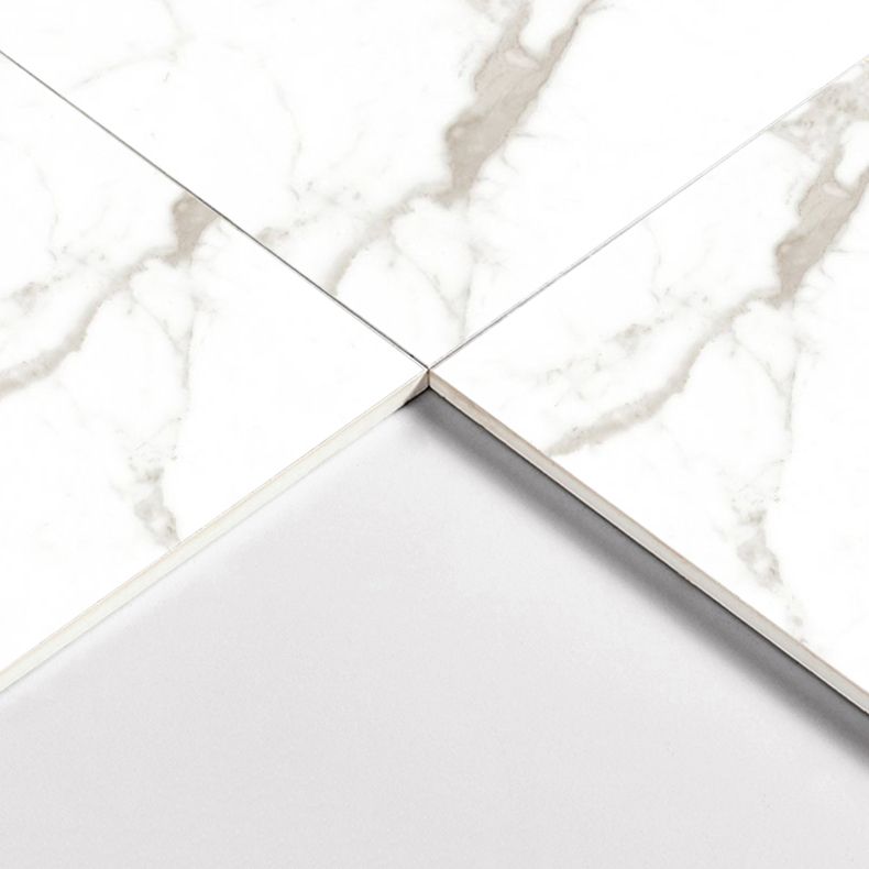 Popular Polished Porcelain Tile White Marble Patterned Square Wall Tile Clearhalo 'Floor Tiles & Wall Tiles' 'floor_tiles_wall_tiles' 'Flooring 'Home Improvement' 'home_improvement' 'home_improvement_floor_tiles_wall_tiles' Walls and Ceiling' 1200x1200_6ee20e4b-aef7-4fb7-9f27-6cb6d5f5792c
