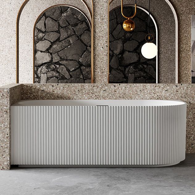 Back to Wall Soaking Bathtub Modern Acrylic Antique Finish Bath Tub Clearhalo 'Bathroom Remodel & Bathroom Fixtures' 'Bathtubs' 'Home Improvement' 'home_improvement' 'home_improvement_bathtubs' 'Showers & Bathtubs' 1200x1200_6ee86935-15da-401e-a7a2-07f3a3038303