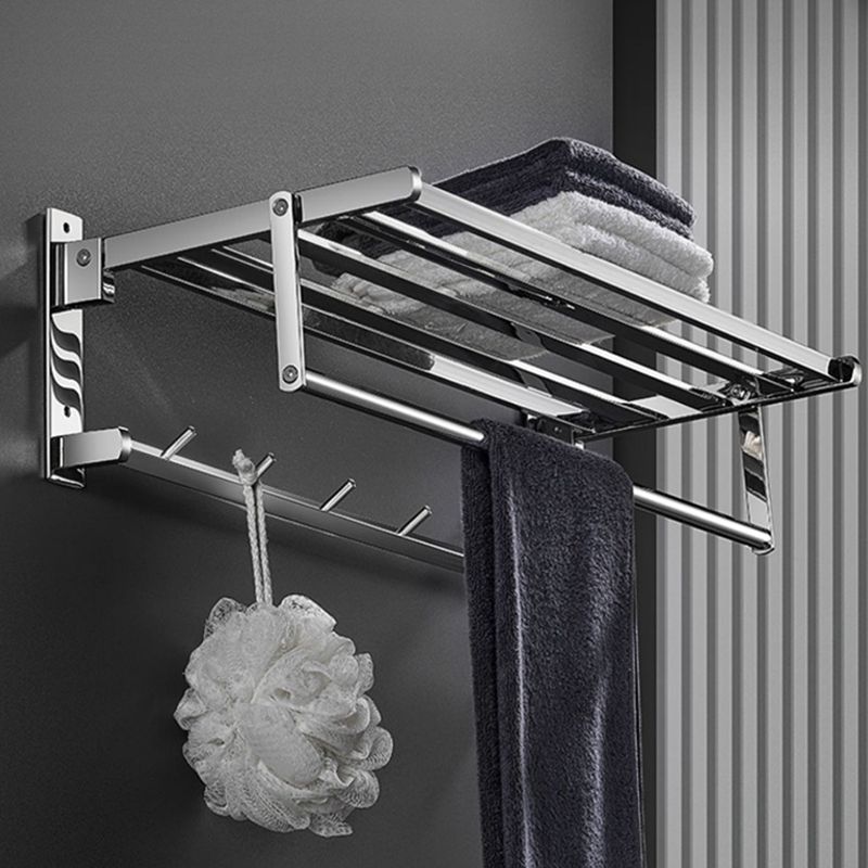 Modern Bathroom Set Stainless Steel Bath Shelf Paper Holder Bathroom Accessory Kit Clearhalo 'Bathroom Hardware Sets' 'Bathroom Hardware' 'Bathroom Remodel & Bathroom Fixtures' 'bathroom_hardware_sets' 'Home Improvement' 'home_improvement' 'home_improvement_bathroom_hardware_sets' 1200x1200_6eec4415-b292-4721-ba08-a122b28d738e