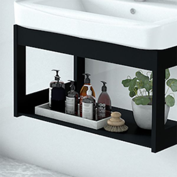 Modern Bathroom Vanity Set Wall Mount Single-Sink Bathroom Sink Vanity Clearhalo 'Bathroom Remodel & Bathroom Fixtures' 'Bathroom Vanities' 'bathroom_vanities' 'Home Improvement' 'home_improvement' 'home_improvement_bathroom_vanities' 1200x1200_6ef00a18-66b4-43e6-a6a3-9c29ce0dd30b