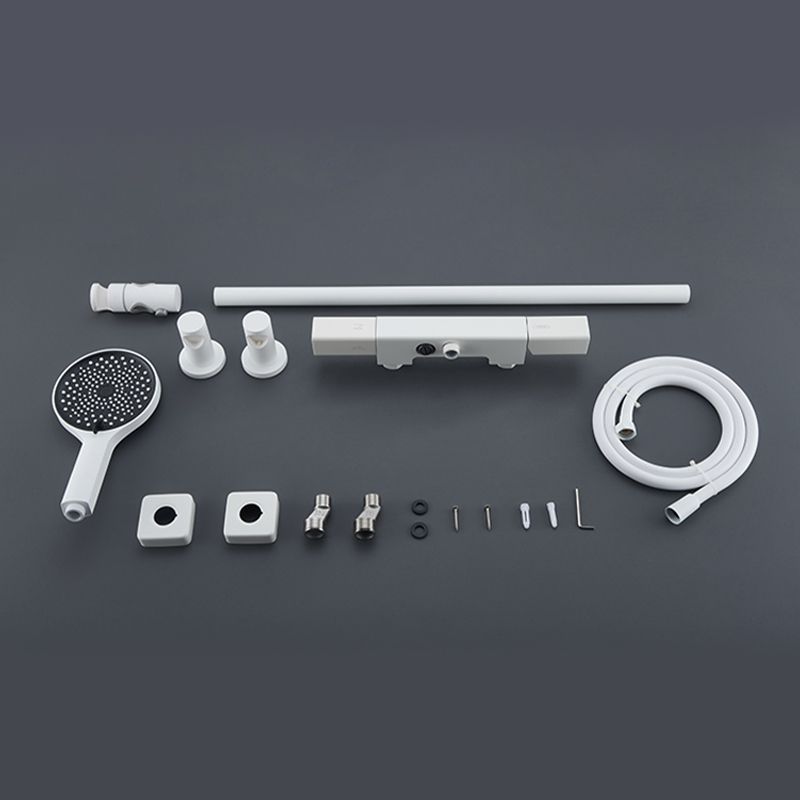 Modern Shower Head Combo Brass Adjustable Shower Head Wall Mounted Shower Faucet Clearhalo 'Bathroom Remodel & Bathroom Fixtures' 'Home Improvement' 'home_improvement' 'home_improvement_shower_faucets' 'Shower Faucets & Systems' 'shower_faucets' 'Showers & Bathtubs Plumbing' 'Showers & Bathtubs' 1200x1200_6efc0a57-0174-4e56-8016-6ab5e16704da