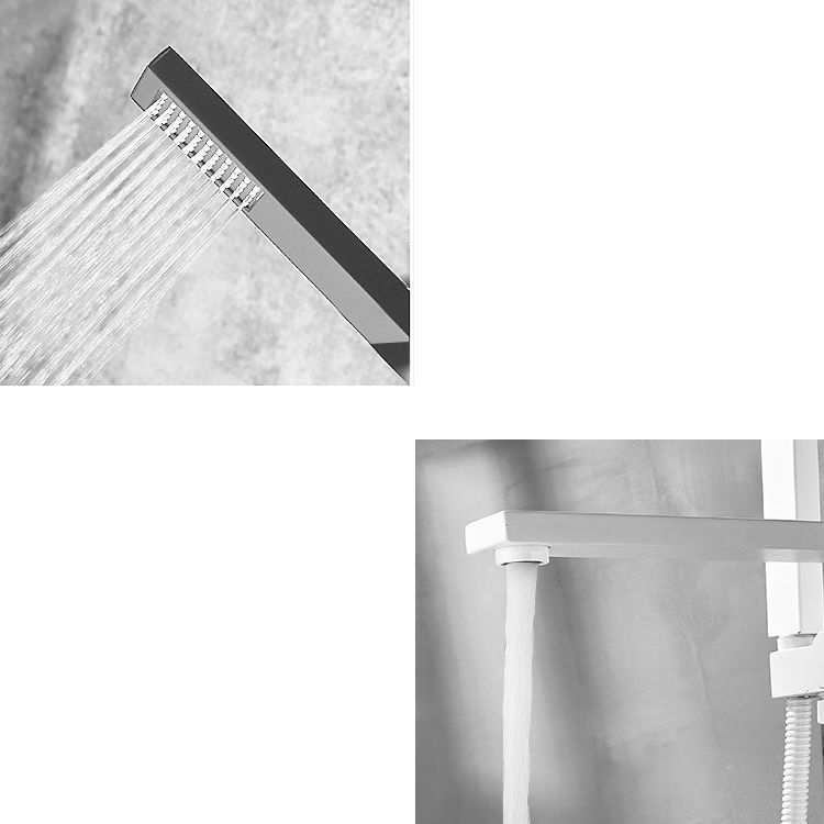 Modern Bathroom Faucet Pure Color High Arc Freestanding Tub Faucet Clearhalo 'Bathroom Remodel & Bathroom Fixtures' 'Bathtub Faucets' 'bathtub_faucets' 'Home Improvement' 'home_improvement' 'home_improvement_bathtub_faucets' 1200x1200_6efddff6-813f-46a6-b851-f516566e0996