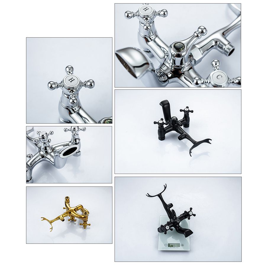 Traditional Floor Mounted Metal Freestanding Tub Filler Swivel Tub Filler Trim Clearhalo 'Bathroom Remodel & Bathroom Fixtures' 'Bathtub Faucets' 'bathtub_faucets' 'Home Improvement' 'home_improvement' 'home_improvement_bathtub_faucets' 1200x1200_6f0c6de8-8e8a-4156-9795-3620a224e911