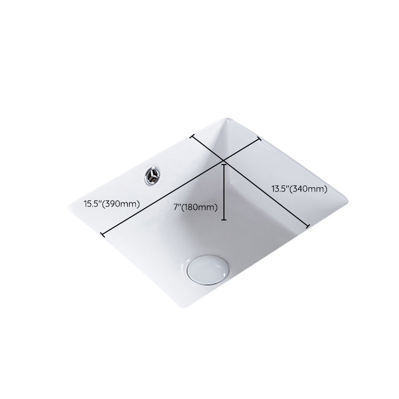 Traditional Undermount Bathroom Sink Porcelain Rectangular with Basin Basin Sink Only Clearhalo 'Bathroom Remodel & Bathroom Fixtures' 'Bathroom Sinks & Faucet Components' 'Bathroom Sinks' 'bathroom_sink' 'Home Improvement' 'home_improvement' 'home_improvement_bathroom_sink' 1200x1200_6f0ef85c-e87d-4a9c-8a1d-cb01f37bfb5a