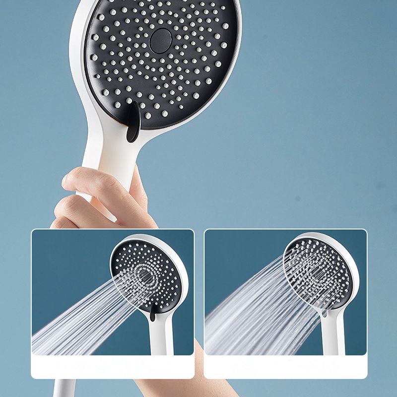 Modern Adjustable Water Flow Shower Faucet Hose Shower System on Wall in White Clearhalo 'Bathroom Remodel & Bathroom Fixtures' 'Home Improvement' 'home_improvement' 'home_improvement_shower_faucets' 'Shower Faucets & Systems' 'shower_faucets' 'Showers & Bathtubs Plumbing' 'Showers & Bathtubs' 1200x1200_6f28eca4-e2e1-4ed1-80e4-f52d03d92f0c