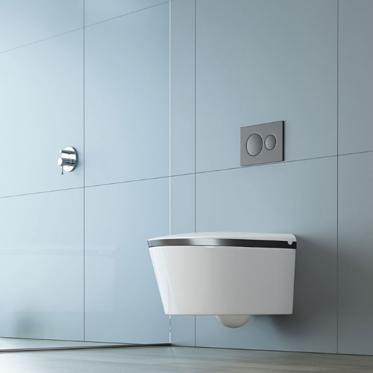 Warm Air Dryer Wall Hung Toilet Set Heated Seat Vitreous China Bidets Clearhalo 'Bathroom Remodel & Bathroom Fixtures' 'Bidets' 'Home Improvement' 'home_improvement' 'home_improvement_bidets' 'Toilets & Bidets' 1200x1200_6f3a916d-b8ca-4a19-a53e-eb30aef4b61b