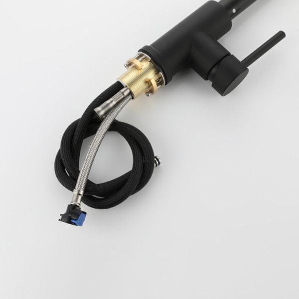 Modern Spring Spout Faucets 1-Handle 1-Hole with Water Dispenser Standard Kitchen Faucets Clearhalo 'Home Improvement' 'home_improvement' 'home_improvement_kitchen_faucets' 'Kitchen Faucets' 'Kitchen Remodel & Kitchen Fixtures' 'Kitchen Sinks & Faucet Components' 'kitchen_faucets' 1200x1200_6f3c6896-2d12-4bc9-aaff-f1ba931c87af