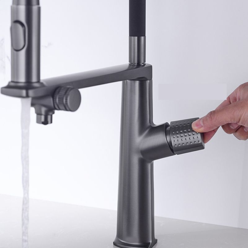 Farmhouse Spring Spout Water Filler One Handle High Arch Kitchen Faucet Clearhalo 'Home Improvement' 'home_improvement' 'home_improvement_kitchen_faucets' 'Kitchen Faucets' 'Kitchen Remodel & Kitchen Fixtures' 'Kitchen Sinks & Faucet Components' 'kitchen_faucets' 1200x1200_6f43e3bb-081b-465e-b08f-165404b90979