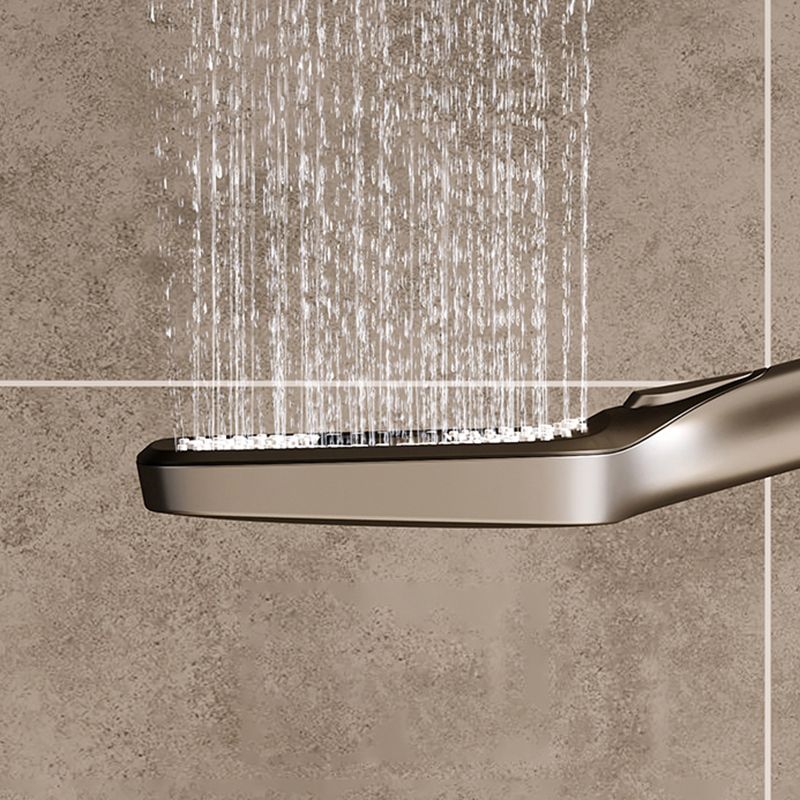 Modern Style Shower System Spot Resist Wall Mounted Rain Shower System Clearhalo 'Bathroom Remodel & Bathroom Fixtures' 'Home Improvement' 'home_improvement' 'home_improvement_shower_faucets' 'Shower Faucets & Systems' 'shower_faucets' 'Showers & Bathtubs Plumbing' 'Showers & Bathtubs' 1200x1200_6f522379-ec1a-41c0-ace8-30517643c5a1