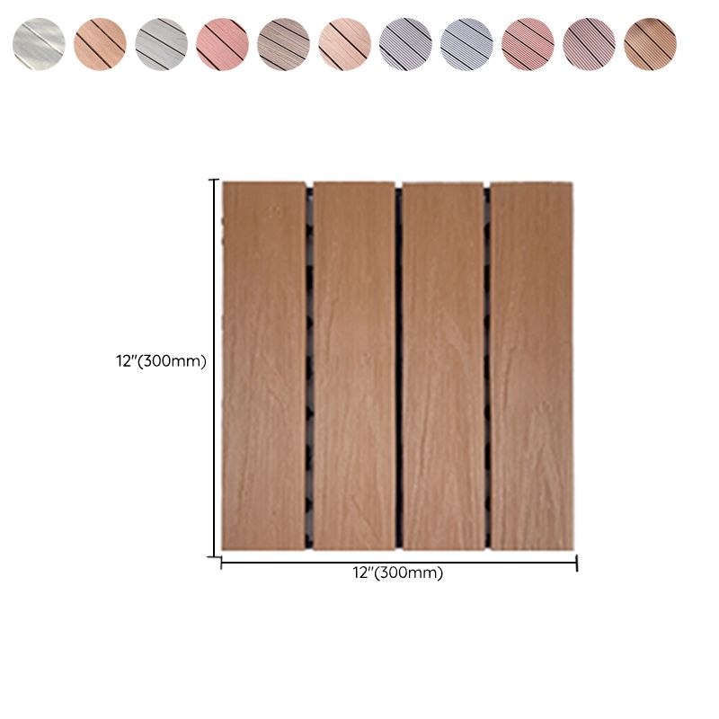 Square Engineered Wooden Floor Water Resistant Smooth Floor Tile for Patio Garden Clearhalo 'Flooring 'Hardwood Flooring' 'hardwood_flooring' 'Home Improvement' 'home_improvement' 'home_improvement_hardwood_flooring' Walls and Ceiling' 1200x1200_6f6addf7-3934-482a-b9cb-2c47d9d6857e
