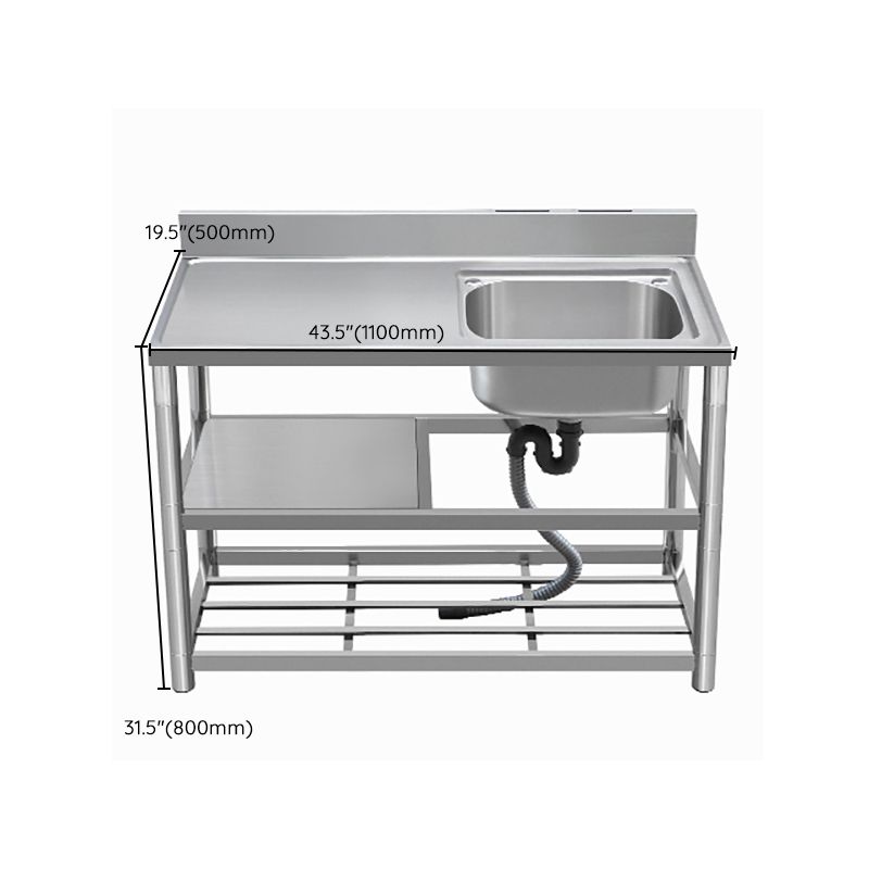 Modern Style Kitchen Sink All-in-one Stainless Steel Kitchen Sink with Drain Assembly Clearhalo 'Home Improvement' 'home_improvement' 'home_improvement_kitchen_sinks' 'Kitchen Remodel & Kitchen Fixtures' 'Kitchen Sinks & Faucet Components' 'Kitchen Sinks' 'kitchen_sinks' 1200x1200_6f73fac0-8c7c-4cce-8389-b83505983cbf