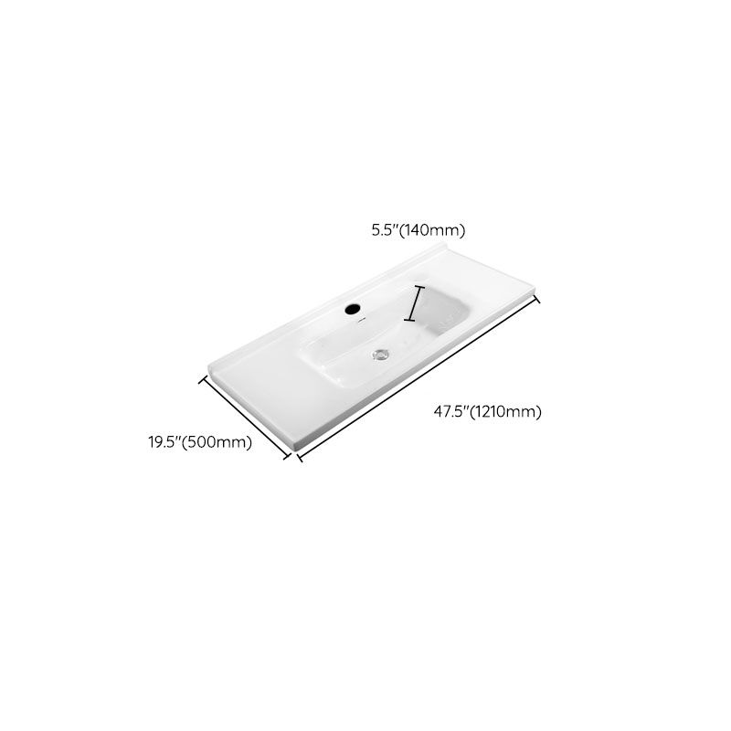 Modern White Bathroom Sink Rectangular Ceramic Bathroom Sink Clearhalo 'Bathroom Remodel & Bathroom Fixtures' 'Bathroom Sinks & Faucet Components' 'Bathroom Sinks' 'bathroom_sink' 'Home Improvement' 'home_improvement' 'home_improvement_bathroom_sink' 1200x1200_6f854016-d21c-42c8-bea9-5ceb90a7314d