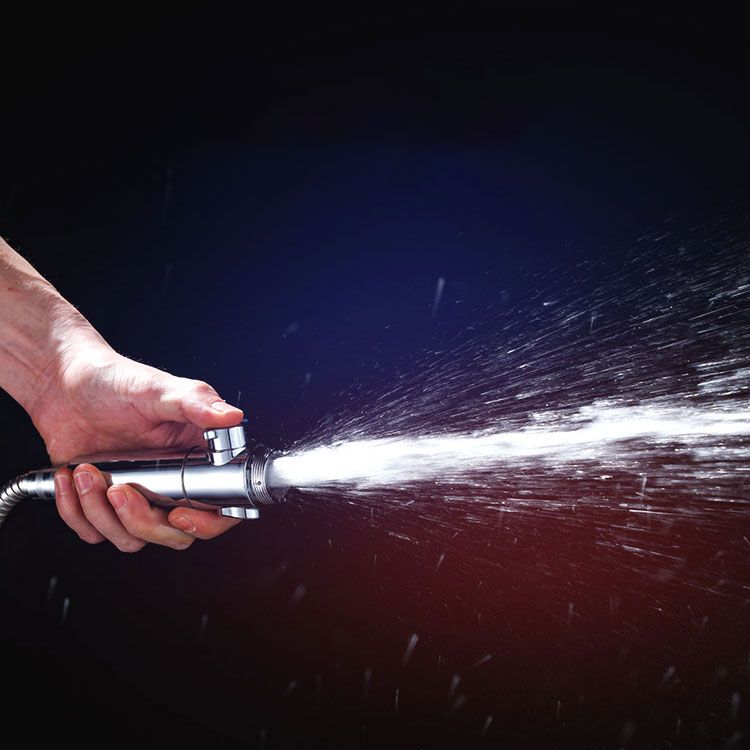 Modern Handheld Supercharged Shower Head Round 3 Setting Spray Head Clearhalo 'Bathroom Remodel & Bathroom Fixtures' 'Home Improvement' 'home_improvement' 'home_improvement_shower_heads' 'Shower Heads' 'shower_heads' 'Showers & Bathtubs Plumbing' 'Showers & Bathtubs' 1200x1200_6f907566-f7e6-4d85-89f9-74bd96089524